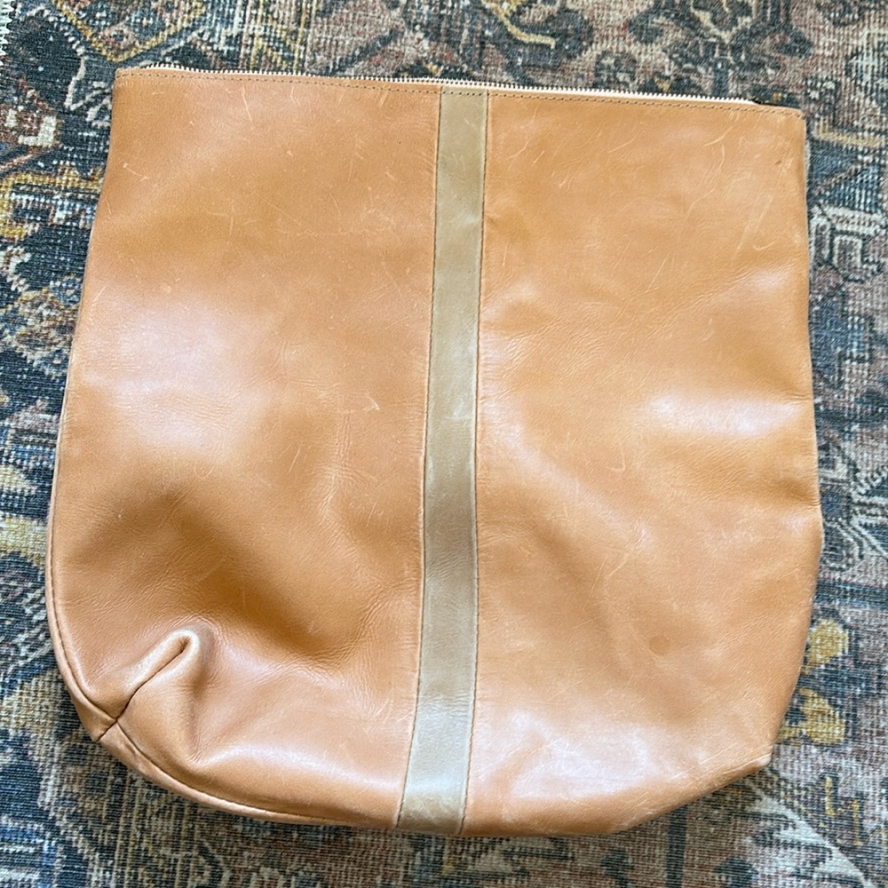 ABLE Emnet leather fold over clutch